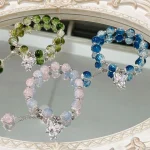 3 Set Fairy Butterfly Beaded Bracelet Handmade Elegant Boho Crystal Charming Jewelry for (New)