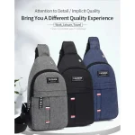 Fashionable and Trendy Lightweight Single Minimalist Shoulder Crossbody Bag for Men with Large (New)