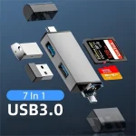 7 In 1 Multifunction Usb 3 Card Reader Micro TF SD Card Memory (New)