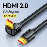 SAMZHE 90/270 Degree Angle HDMI Cable 4K/60Hz HDMI-Compatible 2 Cable (New)