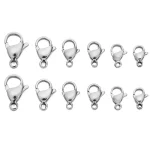 50 Stainless Steel Lobster Clasps Hooks for Necklace Bracelet Chains DIY Fashion Jewelry (New)
