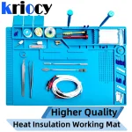 Silicone Soldering Mat ESD Antistatic Heat Insulation Motherboard Electronics Phone Repair Maintenance Working (New)