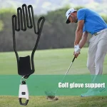 Golf Glove Holder Rack Portable Plastic Gloves Hanger with Key Chain Golf Gloves (New)