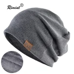 1 Warm Knitted Beanie Hat For Men And Women   Fashionable SolidHip hop Style (New)
