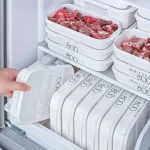 Food Grade Refrigerator Storage Fruit Vegetable Preservation Prepare The Dishes Divided Box Japanese (New)
