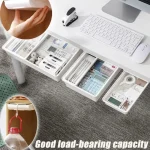 Hidden Storage Box, Desk Storage Drawer, Self Adhesive Plastic desktop Storage Rack, Simple Sundries (New)