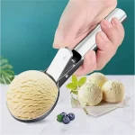 Multifunctional Ice Cream Scoops Stainless Steel Dual Purpose Scoop Fruit Watermelon Spoon Ball Scoop (New)