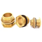 Full Copper Thickened Water Tank Connector 1 2"  2" Water Tower Water Bucket Inner (New)