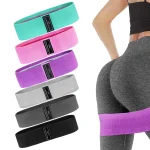 Glute Thigh Elastic Workout Bands Fabric Resistance Hip Booty Bands Squat Circle Stretch (New)