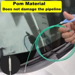3m 5m Car Drain Dredge Cleaning Brush Auto Sunroof Drain Hole Clog Brush Long (New)
