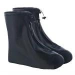 1 Pair Waterproof Shoe Cover Silicone Sport Rain Boot Cover with Layer Non slip (New)