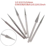 6 1 4mm Diamond Grinding Head Needle Bits Burrs Engraving Carving Tool 2.35mm Shank (New)