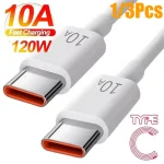 1 3 10A Cable Type C To Type C 120W Super Fast Charging Cable (New)
