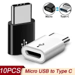 1 5 10 Micro USB Female To Type C Male Adapter Converter for Android Smart (New)