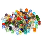 300 Round Crystal Glass Beads Color Loose DIY Craft Bracelet, Necklace Jewelry Making, (New)