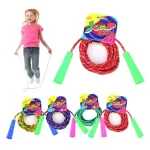 1 Random Color Cotton Rubber Skipping Rope For Fitness Elementary School Cloth Braided (New)