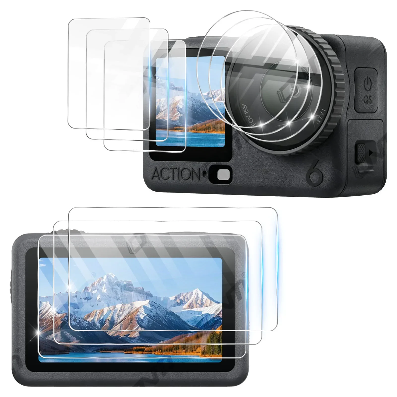 S2f1ac16c68c14d2e89b16bdd3cfdb5ccE Lens & Screen Protector DJI Osmo Action 6 - (New) - Image 1