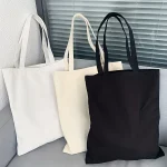 Simple and Casual Solid Color Canvas Material Large Capacity Womens Handheld Shoulder Bag (New)
