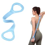 8 Fitness Elastic Resistance Band for Yoga Pilates Arm Back Shoulder Exercise Training (New)