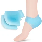 Gel Silicone Skin Softening Silicone Heel Protectors Heel Cups Spurs Cracked Heel Sleeve Socks (New)