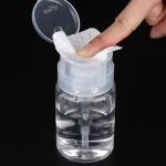 100 ml Nail Storage Refillable Bottles Empty Liquid Press Pump Dispenser Nail Art (New)
