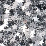 3 Y2K Tiny Star Glitter Nail Flake Golden Silvery Black Small Pentagram Nail (New)