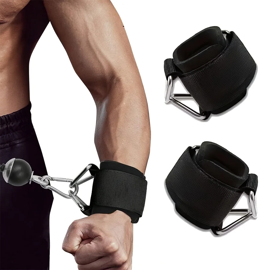 S2fd30894c004488492345b7eff0ee473i 1 Adjustable Fitness Wristband with Anti Slip Design | Heavy Duty, Suitable for Cable Machines, (New) - Image 1