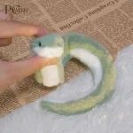 Year Of The Snake Plush Toy Keychain Cartoon Small Green Snake Soft Stuffed (New)
