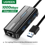 UGREEN USB3.0 HUB Ethernet Adapter 1000Mbps USB to RJ45 For Laptop Xiaomi Mi (New)
