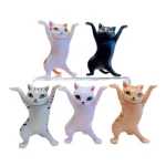 5  Dancing Cat Animation Figure Enchanting Capsule Toy Doll for Fashion Cake (New)