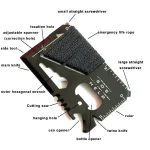 EDC Multifunctional Pocket Hunting Knife Outdoor Sports Camping Hiking SOS Survival Rescue Emergency (New)