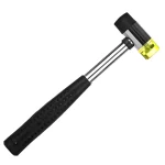 1 25mm Double Face Soft Tap Rubber Hammer Multifunctional Hand Tool with Hard (New)