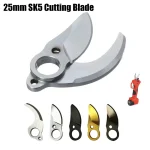 25mm SK5 Alloy Steel Titanium Gold Diamond Cutting Blade Electric Pruning Shears Blades Cordless (New)