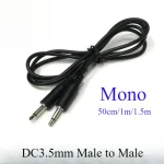0.5m 1m 1.5m 3.5mm 1 8" TS Male Mini Plug to Male Monaural Mono Audio Cable (New)
