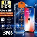 3 Oleophobic Coating Dust Free Easy Installation Screen Protector For iPhone17 16 15 (New)