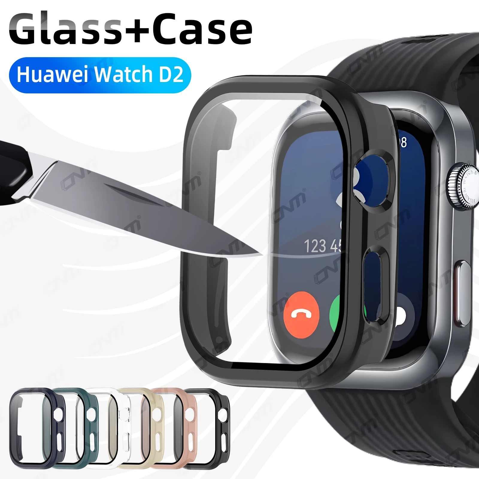 S3349eaad510f4e8b8ff84ee33b2fdf750 Case Huawei Watch D2 Tempered Glass Screen Protector & (New) - Image 1