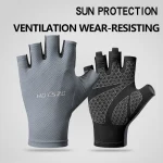 Professional Gym Fitness Breathable Anti Slip Women Men Half Finger Summer Fishing Cycling Fingerless (New)