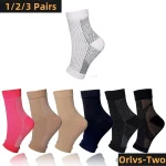 Men Women Foot Circulation Swelling Relief Foot Sleeve Socks Foot Anti Fatigue Compression (New)