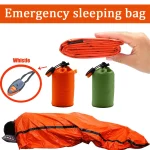 Portable Waterproof Emergency Survival Sleeping Bag Outdoor Edc Camping Gear Thermal Sack First (New)