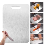 Thickened Stainless Steel Cutting Board Antibacterial and Mildew proof Household Cutting Board Kitchen Kneading (New)