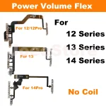 1 Power Volume Flex Cable for iPhone 12 13 14 Pro Max Plus (New)