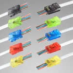 50 RJ45 PVC Network Cable Connector CAT5E Category 5e Unshielded Color Crystal Head (New)