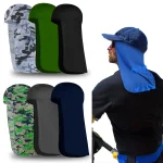 Cooling Cap Elastic Sun Shade Hat Neck Shield Wide Brim Hard Hat UV (New)