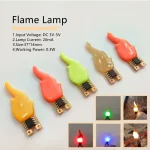 Four color 3V Led Cob Flash Candles Edison Flame LED Filament 2200K Diode Birthday (New)