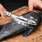 Stainless Fish Scales Scraping Graters Fast Remove Cleaning Peeler Scraper Bone Tweezers Tool (New)