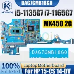 DAG7GMB18G0 HP 15-CS 14-DV Notebook Mainboard i5-1135G7 i7-1165G7 M16641-601 (New)