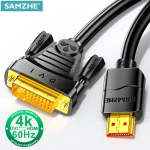 SAMZHE HDMI-Compatible To DVI Cable HD 1080P 4K Converter Adapter (New)