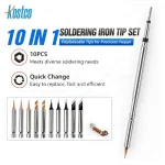 10IN1 YCS C210 Soldering Iron Tip Set K I Type (New)