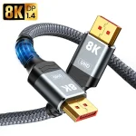 8K Displayport 1.4 Cable DP 2 165Hz Video Audio Cable For  Laptops (New)