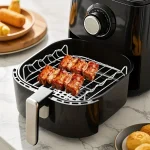 1  Air Fryer Rack with 4 Skewers, 1 Set Grill and Steam (New)